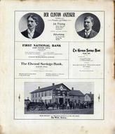 Der Clinton Anzeiger, P. R. Emmert, First National Bank, Elwood Savings, German Savings, Clinton County 1905